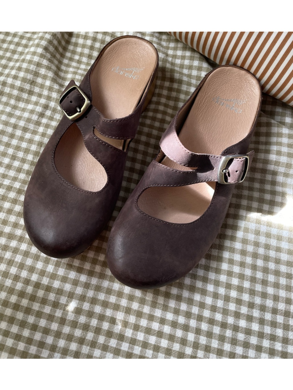 Dansko Britney Chocolate Burnished Nubuck Women's Comfort Mule Size 38 - Picture 2 of 5